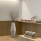 Uniquewise Tall Cylinder Bamboo Floor Vase Decorative Accent for Hotel Lobbies and Spa, Perfect Decor for Living Room or Hallway